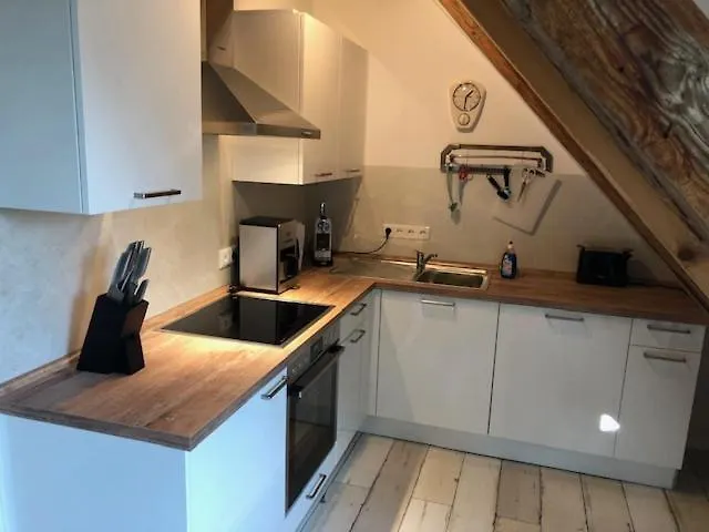 Ruhig & Idyllisch - Schloss - Maisonette-apartment Ulrichshusen Mit Dachterrrasse, Mecklenburger Seenplatte Mit Dachterrasse, Naehe Ostsee 아파트 Lelkendorf