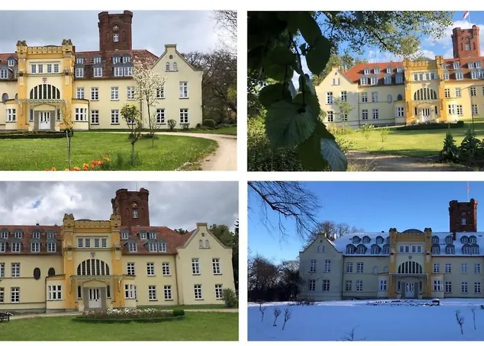 Ruhig & Idyllisch - Schloss - Maisonette-apartment Ulrichshusen Mit Dachterrrasse, Mecklenburger Seenplatte Mit Dachterrasse, Naehe Ostsee *